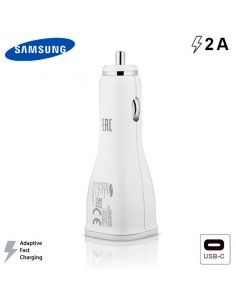 Cargador mechero coche original Samsung 2A carga rápida (microUSB) blanco suelto (Bulk) 2