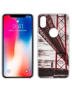 Carcasa TPU iPhone X / XS diseño Puente Golden Gate