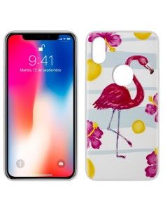 Carcasa TPU iPhone X / XS diseño Flamenco