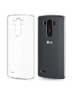 Funda gel TPU fino LG G3 blanca transparente 2