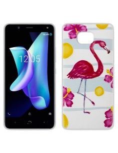Carcasa TPU BQ Aquaris U2 / U2 Lite diseño Flamenco