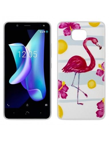 Carcasa TPU BQ Aquaris U2 / U2 Lite diseño Flamenco