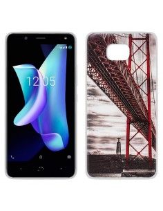 FUNDA TPU DISEÑO BQ AQUARIS U2 / U2 LITE PUENTE GOLDEN GATE