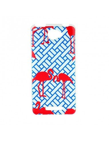 Carcasa TPU BQ Aquaris U / U Lite diseño Flamencos rojos