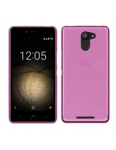 Funda gel TPU BQ Aquaris U Plus rosa