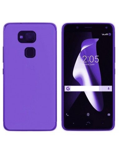 Funda gel TPU BQ Aquaris V / VS morada