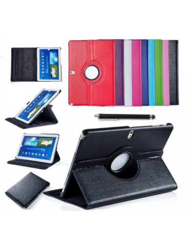 Funda soporte giratorio Samsung Galaxy Note Tab 2014 10,1 pulgadas (P600-P601-P605) roja