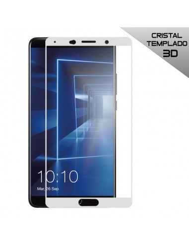 Protector pantalla vidrio templado Huawei Mate 10 blanco (3D)