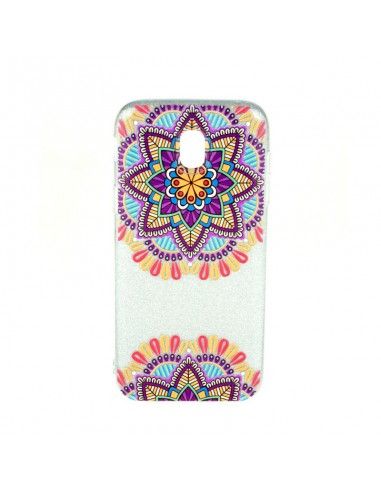 Carcasa TPU purpurina Samsung J730 Galaxy J7 (2017) diseño Estrella Mandala