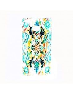 Funda TPU iPhone 5 / 5S / SE diseño Mandala vegetal caleidoscopio