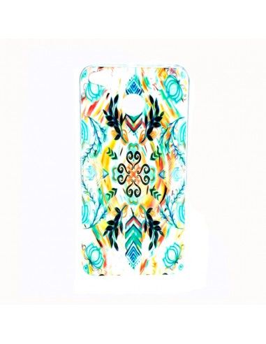 Funda TPU iPhone 5 / 5S / SE diseño Mandala vegetal caleidoscopio
