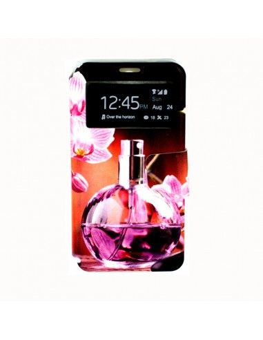 Funda libro soporte TPU LG K4 (2017) / K8 (2017) diseño Perfume Flores
