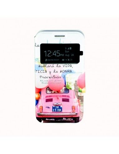 Funda libro soporte TPU Samsung J330 Galaxy J3 (2017) diseño Cinquecento rosa