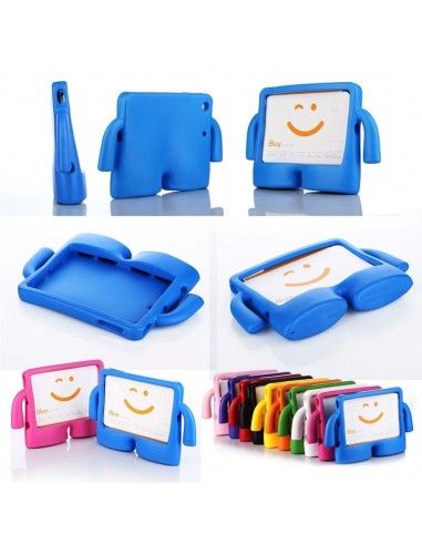 Funda tablet infantil asas goma tamaño iPad 2 / iPad 3 / iPad 4 azul