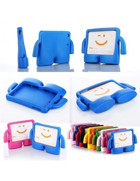 Funda tablet infantil asas goma tamaño iPad 2 / iPad 3 / iPad 4 azul