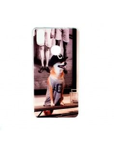 Carcasa TPU BQ Aquaris X / X Pro diseño Perro Gorra