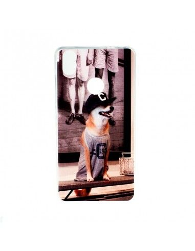 Carcasa TPU BQ Aquaris X / X Pro diseño Perro Gorra