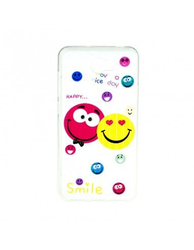 Carcasa TPU Huawei Y5 II / Y6 II Compact diseño Happy Smile 3D