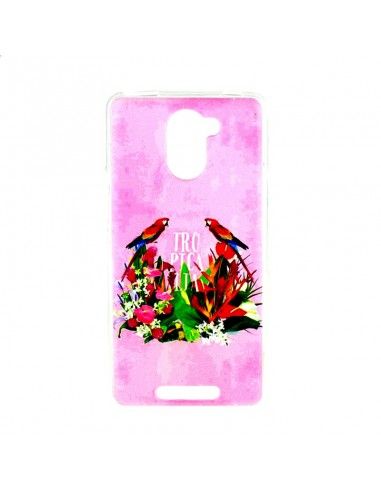 Carcasa TPU Huawei P10 Lite diseño Tropicalia rosa