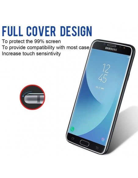 Protector pantalla vidrio templado Samsung J730 Galaxy J7 (2017) (3D transparente)