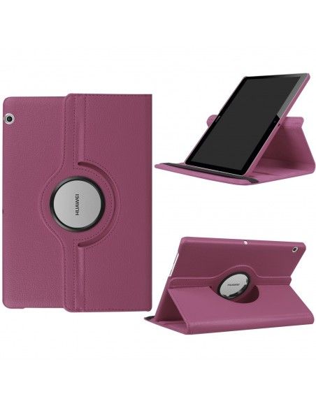 Funda soporte giratorio tablet Huawei MediaPad T3 9,6" pulgadas morada