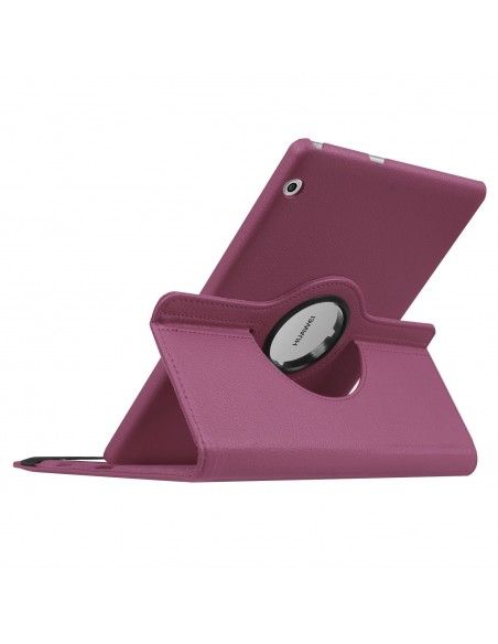 Funda soporte giratorio tablet Huawei MediaPad T3 9,6" pulgadas morada