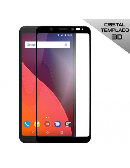 Protector pantalla vidrio templado Wiko View (3D negro)