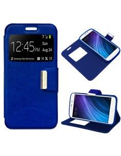 Funda libro soporte TPU ventana Xiaomi Redmi 4A azul