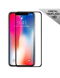 Protector pantalla vidrio templado iPhone X / XS / 11 Pro (Full 4D negro)