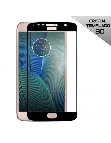 Protector pantalla vidrio templado Motorola Moto G5S Plus (3D negro)