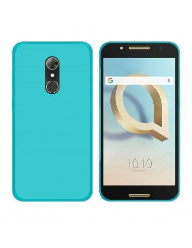 Funda gel TPU mate Alcatel A7 (5090) turquesa