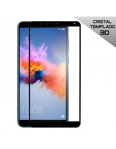 Protector pantalla vidrio templado Huawei Honor 7X negro (3D)