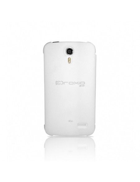 FUNDA LIBRO FLIP COVER ORIGINAL DROXIO A47 BLANCA