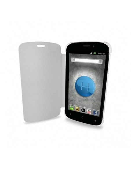 FUNDA LIBRO FLIP COVER ORIGINAL DROXIO A47 BLANCA