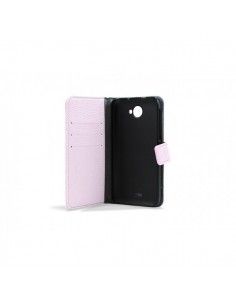 FUNDA LIBRO CARTERA CARCASA DROXIO B51 ROSA CLARO 2
