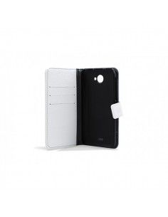 FUNDA LIBRO CARTERA CARCASA DROXIO B51 BLANCO 2