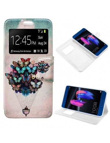 Funda libro soporte TPU Huawei Honor 9 diseño Mariposas