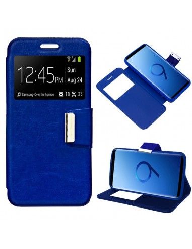 Funda libro soporte TPU Samsung G960 Galaxy S9 azul