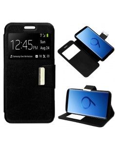 Funda libro soporte TPU Samsung G960 Galaxy S9 negra