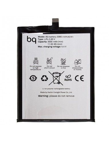 Bateria original BQ Aquaris U / U Lite / U Plus suelta (Bulk)