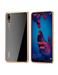 Carcasa Huawei P20 Borde Metalizado (Dorado)