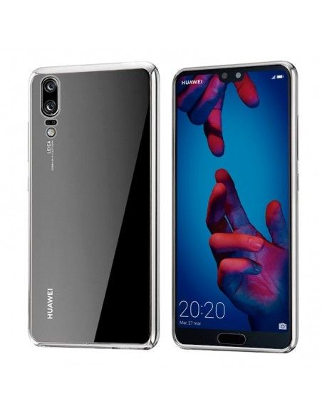 Carcasa Huawei P20 Borde Metalizado (Plata)