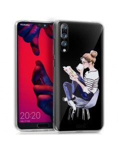 Carcasa TPU transparente Huawei P20 Pro diseño Girl