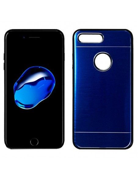 Carcasa aluminio cama TPU iPhone 7 Plus / iPhone 8 Plus azul