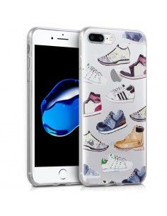 Carcasa TPU transparente iPhone 7 Plus / iPhone 8 Plus diseño Zapatillas