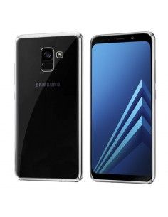 Carcasa Samsung A530 Galaxy A8 (2018) Borde Metalizado (Plata)