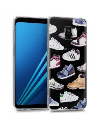 Carcasa Samsung A530 Galaxy A8 (2018) Clear Zapatillas