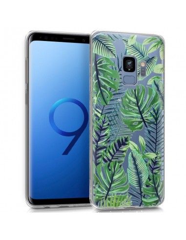Carcasa TPU transparente Samsung G960 Galaxy S9 diseño Tropical