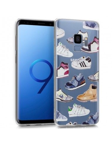 Carcasa TPU transparente Samsung G960 Galaxy S9 diseño Zapatillas