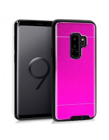 Carcasa aluminio cama TPU Samsung G965 Galaxy S9 Plus rosa